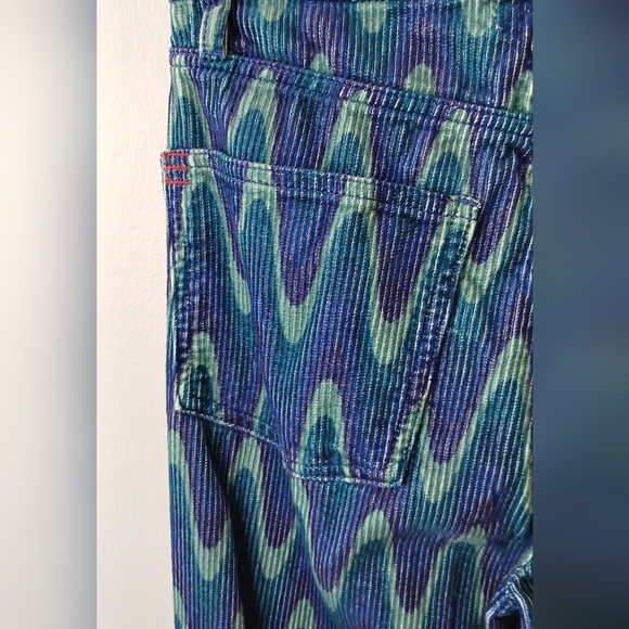 BDG high & wide purple & blue corduroy pants women's size 27 hippie groovy - Picture 7 of 7